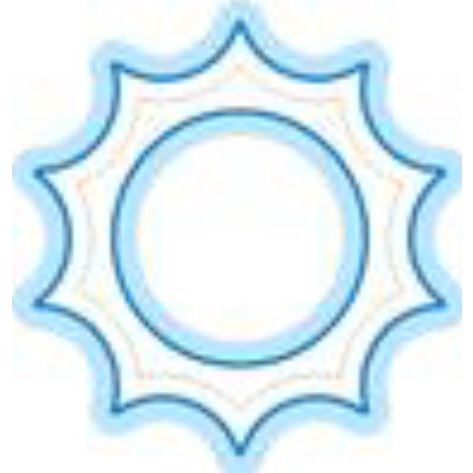 Stamp-N-Frames Sun (Blue goes with the Spin-N-Wheel & Spin-N-Wheel2)