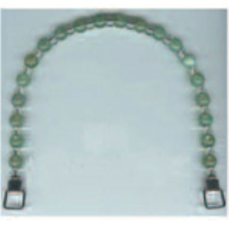 Faux Jade & Clear Beaded Handle