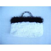 Knitted Chic and Fun Fur Bag